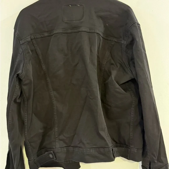 Levi's Men's Black Denim Jacket L - Picture 6 of 6